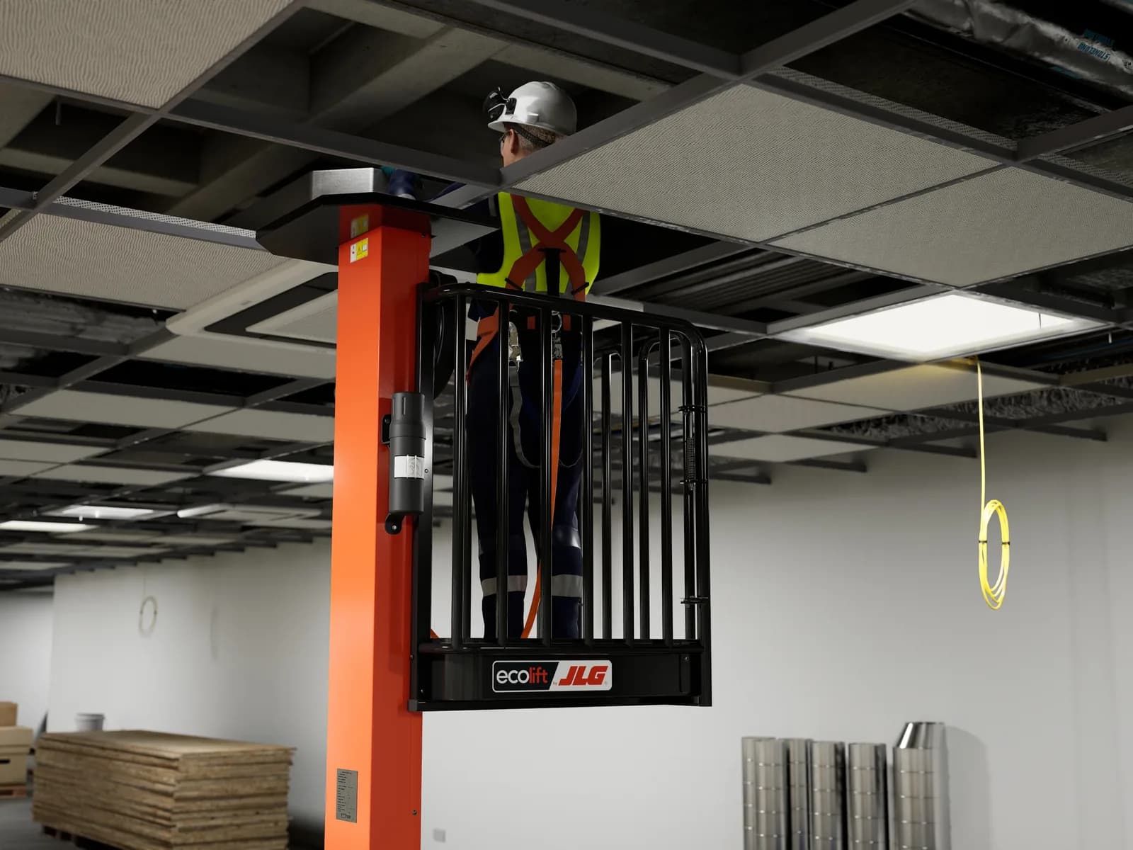 Ecolift 4.2m push-around mast lift